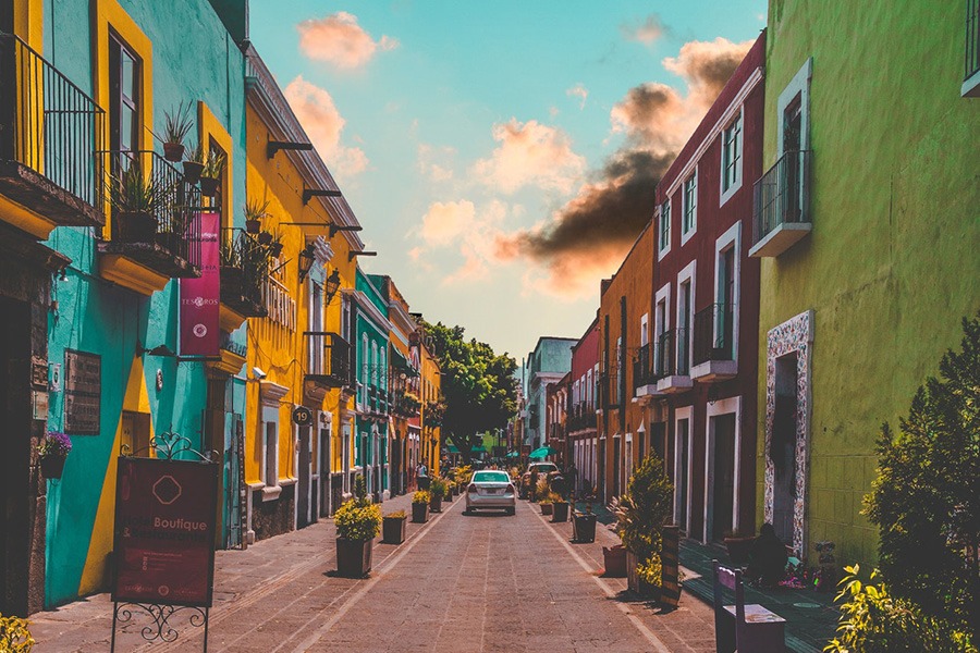 Ulica w meksykańskim mieście